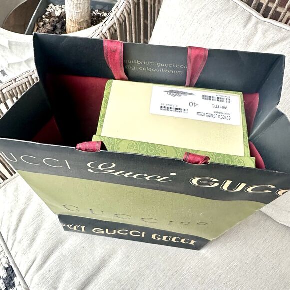 Authentic Gucci Green Gift Box +Jewelry Pouch+Ribbon+paper Bag 11x6.5x4 - Picture 10 of 12